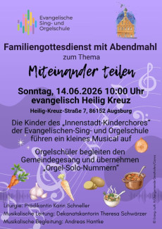 Plakat "Miteinander teilen"
